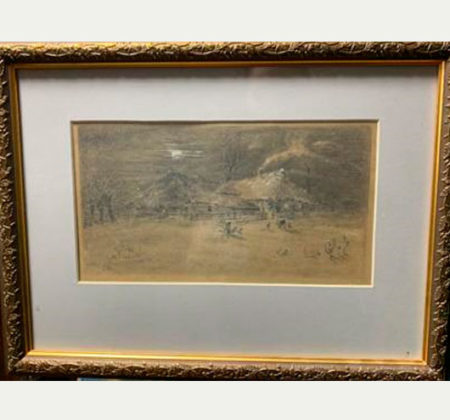1928 год, картон карандаш